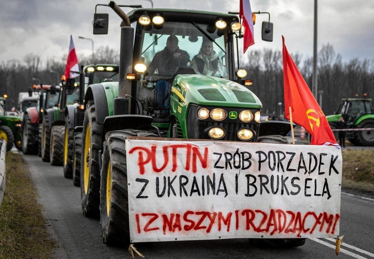 Протест польских фермеров
